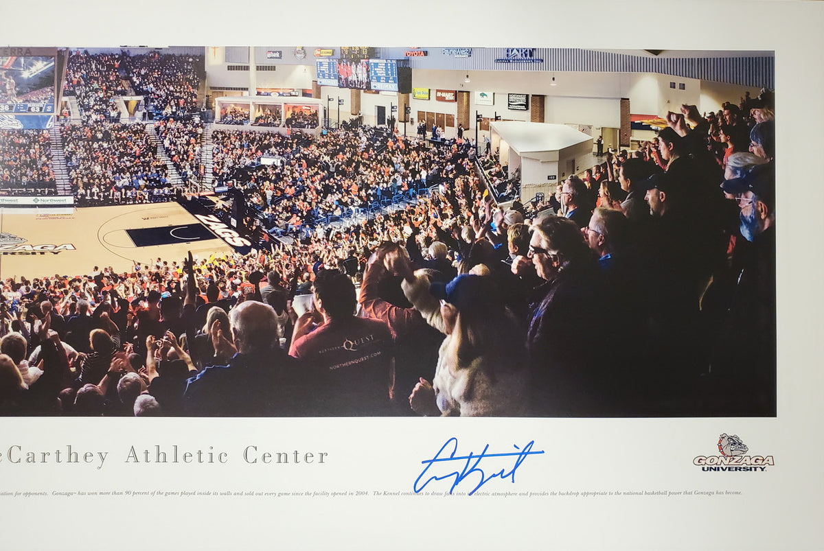 Corey Kispert Autographed 13.5x40 Panoramic Photo Gonzaga Bulldogs "Go Zags!" MCS Holo Stock #194797