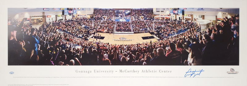 Corey Kispert Autographed 13.5x40 Panoramic Photo Gonzaga Bulldogs MCS Holo Stock #194798