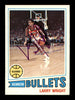 Larry Wright Autographed 1977-78 Topps Card #112 Washington Bullets SKU #195488