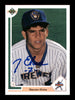 Narciso Elvira Autographed 1991 Upper Deck Rookie Card #13 Milwaukee Brewers SKU #195655