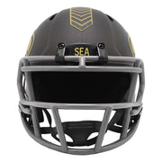 Unsigned Seattle Seahawks Dark Green 2025 Salute To Service Speed Mini Helmet Stock #253577