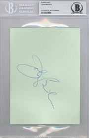 John Brisker Autographed 4.5x6 Album Page Seattle Super Sonics Beckett BAS #10002890