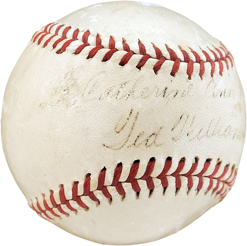 Ted Williams Autographed Official 1940's American League Baseball Boston Red Sox "Catherine" JSA #Y33835