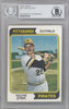 Richie Zisk Autographed 1974 Topps Card #317 Pittsburgh Pirates Beckett BAS #10210153
