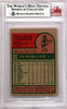 Jesse Jefferson Autographed 1975 Topps Mini Card #539 Baltimore Orioles Beckett BAS #10211281