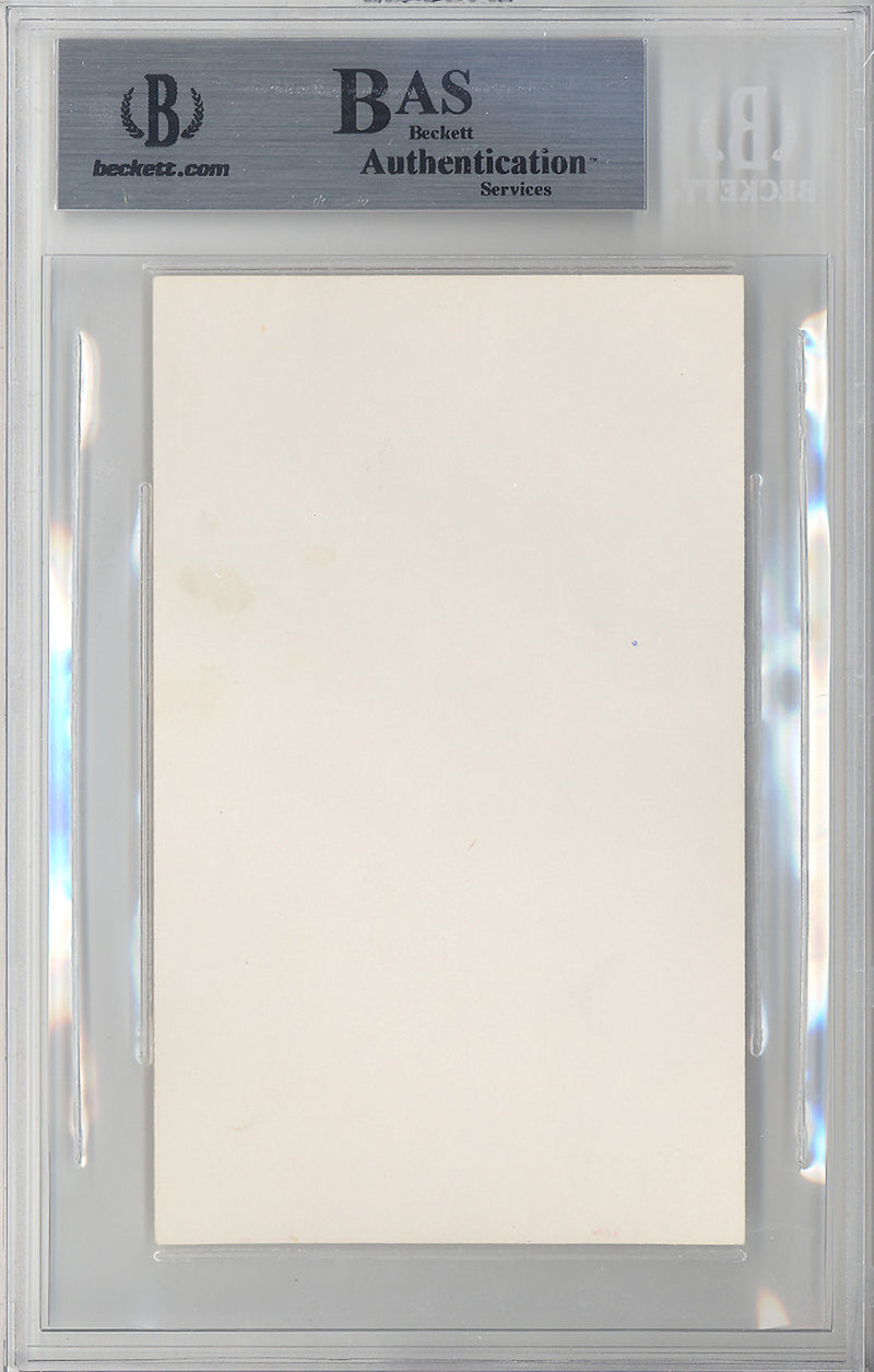 Freddy Lindstrom Autographed 3x5 Index Card New York Giants Beckett BAS #10213037