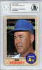 Bob Kennedy Autographed 1968 Topps Card #183 Oakland A's Beckett BAS #10378354