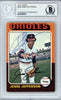 Jesse Jefferson Autographed 1975 Topps Card #539 Baltimore Orioles Beckett BAS #10378518