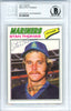 Stan Thomas Autographed 1977 Topps Card #353 Seattle Mariners Beckett BAS #10540388