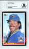 Al Cowens Autographed 1985 Donruss Card #196 Seattle Mariners Beckett BAS #10540453