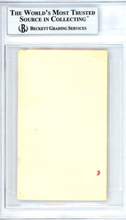 Johnny Vander Meer Autographed 2x3.5 Blank Business Card Cincinnati Reds "Best Wishes" Vintage Playing Days Signature Beckett BAS #10541080