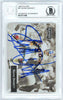 Shane Dronett Autographed 1993 Playoff Card #81 Denver Broncos Beckett BAS #10711458