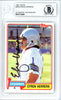Efren Herrera Autographed 1981 Topps Card #469 Seattle Seahawks Beckett BAS #10712043