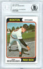 Don Newhauser Autographed 1974 Topps Card #33 Boston Red Sox Beckett BAS #10712091