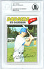 Ed Goodson Autographed 1977 Topps Card #584 Los Angeles Dodgers Beckett BAS #10712153