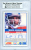 Vance Johnson Autographed 1989 Score Card #56 Denver Broncos Beckett BAS #10737469