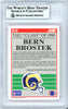 Bern Brostek Autographed 1990 Score Rookie Card #612 Los Angeles Rams Beckett BAS #10739261