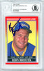 Bern Brostek Autographed 1990 Score Rookie Card #612 Los Angeles Rams Beckett BAS #10739261