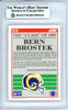Bern Brostek Autographed 1990 Score Rookie Card #612 Los Angeles Rams Beckett BAS #10739262
