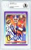 Ron Holmes Autographed 1990 Score Card #462 Denver Broncos Beckett BAS #10739271