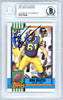 Bern Brostek Autographed 1990 Topps Rookie Card #32T Los Angeles Rams Beckett BAS #10739294