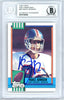 Vance Johnson Autographed 1990 Topps Card #38 Denver Broncos Beckett BAS #10739304