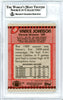 Vance Johnson Autographed 1990 Topps Card #38 Denver Broncos Beckett BAS #10739305