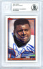 Ron Holmes Autographed 1991 Topps Card #553 Denver Broncos Beckett BAS #10739394