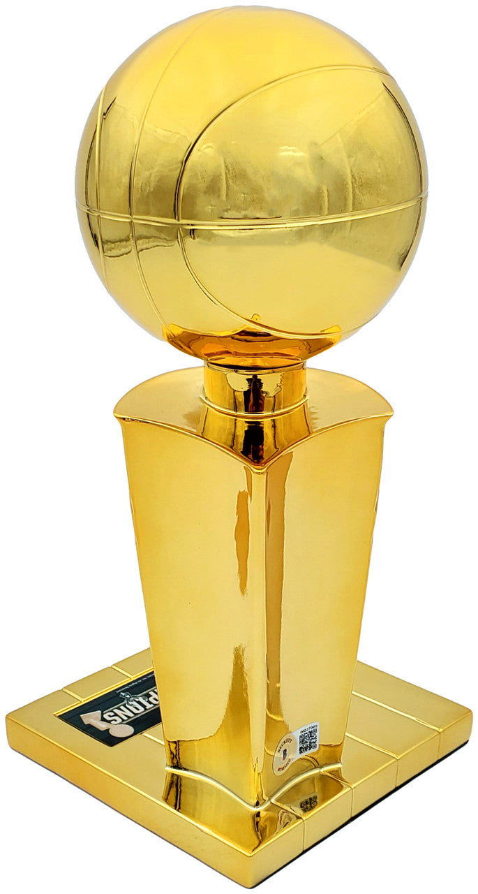 Giannis Antetokounmpo Autographed Fanatics Mini Trophy Milwaukee Bucks Beckett BAS QR Stock #197448