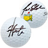 Hideki Matsuyama & Lee Elder Autographed Titleist Masters Logo Golf Ball Beckett BAS QR Stock #197453