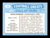 Weeb Ewbank Autographed 1988 Swell Card #39 New York Jets Signed Front & Back SKU #197589