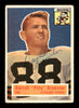 Darrell Pete Brewster Autographed 1956 Topps Card #21 Cleveland Browns SKU #198004