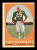 Tommy Tom McDonald Autographed 1958 Topps Card #126 Philadelphia Eagles SKU #198149