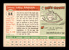 Jim Finigan Autographed 1955 Topps Rookie Card #14 Kansas City A's SKU #198344