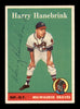 Harry Hanebrink Autographed 1958 Topps Rookie Card #454 Milwaukee Braves SKU #198519