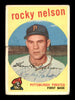 Rocky Nelson Autographed 1959 Topps Card #446 Pittsburgh Pirates SKU #198656