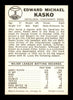 Eddie Kasko Autographed 1960 Leaf Card #9 Cincinnati Reds SKU #198801
