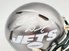 Zach Wilson Autographed New York Jets Flash Silver Speed Mini Helmet Beckett BAS QR Stock #198873