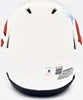 Justin Fields Autographed Chicago Bears Lunar Eclipse White Speed Mini Helmet Beckett BAS QR #WL62754