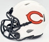 Justin Fields Autographed Chicago Bears Lunar Eclipse White Speed Mini Helmet Beckett BAS QR #WL62754