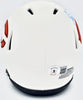 Justin Fields Autographed Chicago Bears Lunar Eclipse White Speed Mini Helmet Beckett BAS QR #WL62751