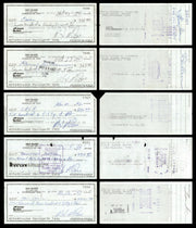 Max McGee Autographed 2.75x6 Check Green Bay Packers Lot of 50 SKU #174046