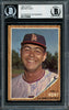 Ken Hunt Autographed 1962 Topps Card #68 Los Angeles Angels "Best Wishes" Beckett BAS #11076686
