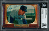 Dave "Davey" Williams Autographed 1955 Bowman Card #138 New York Giants Beckett BAS #11077289