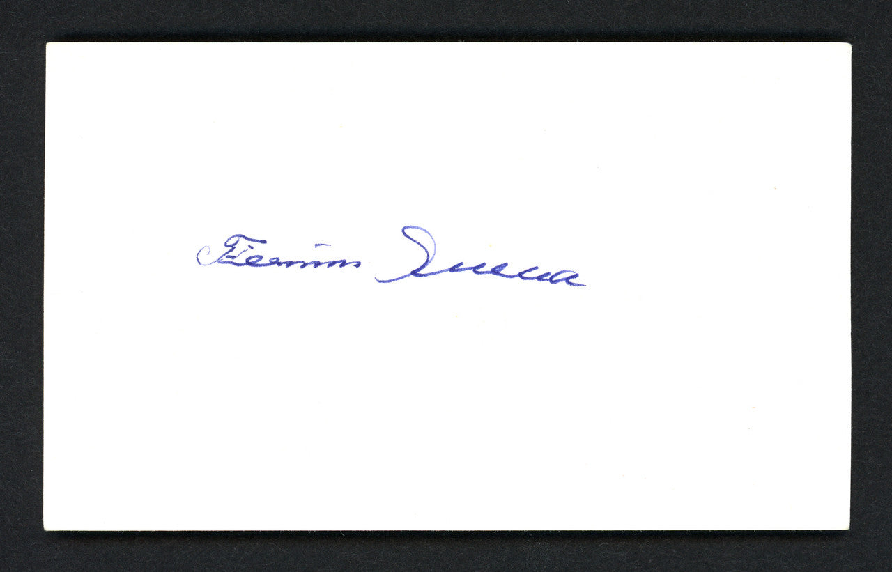 Fermin Mike Guerra Autographed 3x5 Index Card Philadelphia A's, Washington Senators JSA SOA SKU #111172