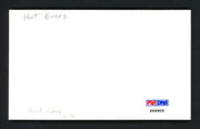 Hoot Evers Autographed 3x5 Index Card Detroit Tigers, Boston Red Sox PSA/DNA #P69909