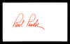 Paul Pender Autographed 3x5 Index Card Middleweight Champ SKU #179710