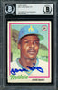 Jose Baez Autographed 1978 Topps Rookie Card #311 Seattle Mariners Beckett BAS #11317521