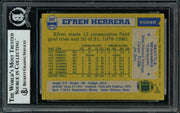 Efren Herrera Autographed 1982 Topps Card #247 Seattle Seahawks Beckett BAS #11317600