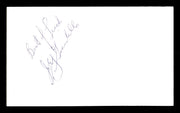 Joey Giardello Autographed 3x5 Index Card Middleweight Champ "Best Of Luck" SKU #179716